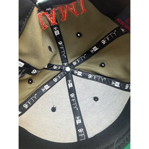 New Era 9Fifty Miami Marlins Camo & Orange Strapback Hat One Size Fits Most - Picture 6 of 7